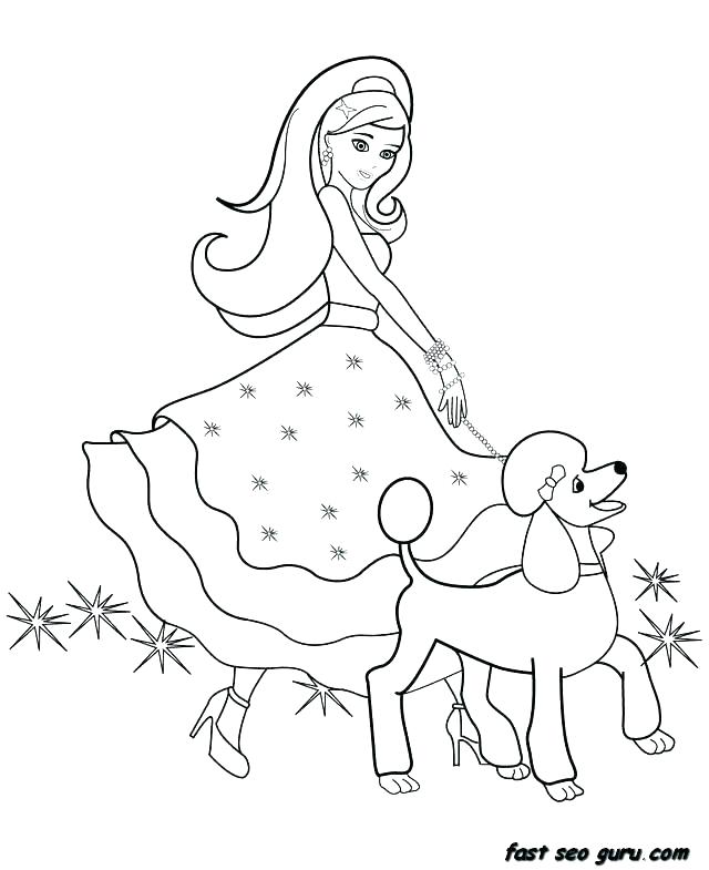 640x785 Barbie Horse Coloring Pages