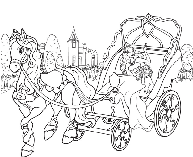 625x506 Barbie Coloring Pages