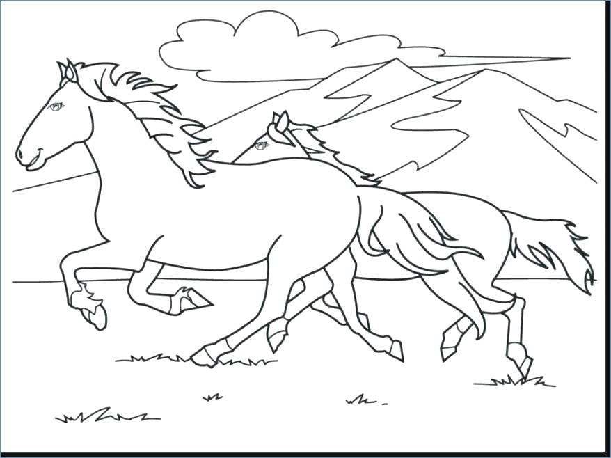 878x658 Barbie Horse Coloring Page