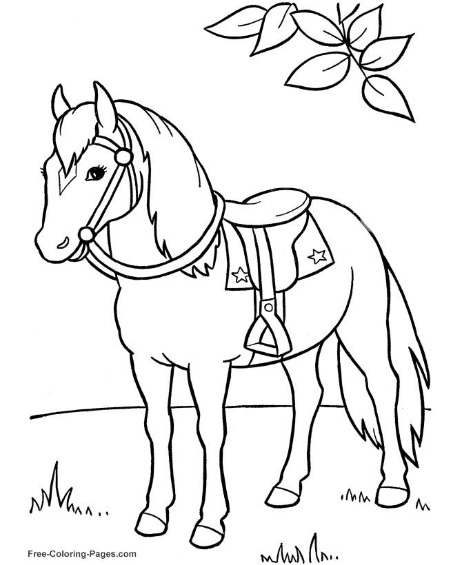 670x820 Barbie Horse Coloring Page