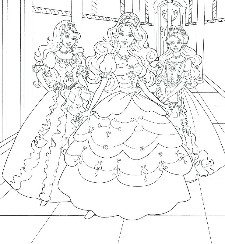 739x800 Barbie Ken Coloring Pages Barbie The Princess And The Pauper