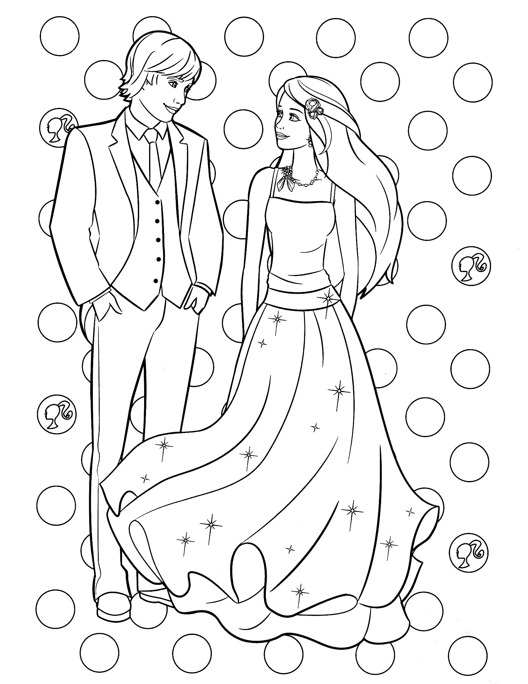 1700x2200 Ken Coloring Pages