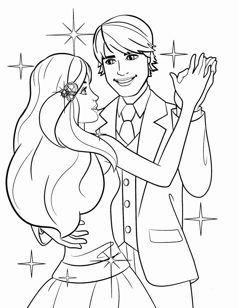 791x1024 Barbie And Ken Coloring Pages