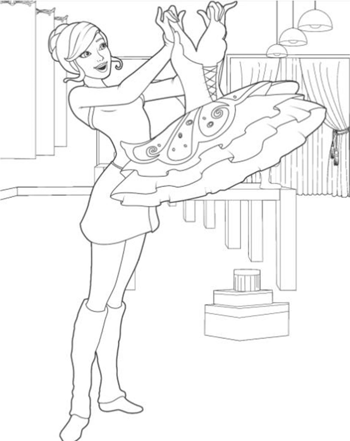 1171x1473 Barbie Dreamhouse Colouring Pages