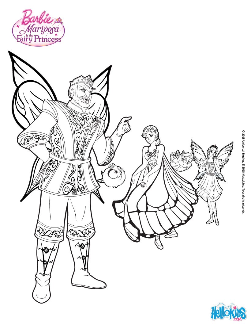 Barbie Mariposa Coloring Pages at GetDrawings | Free download