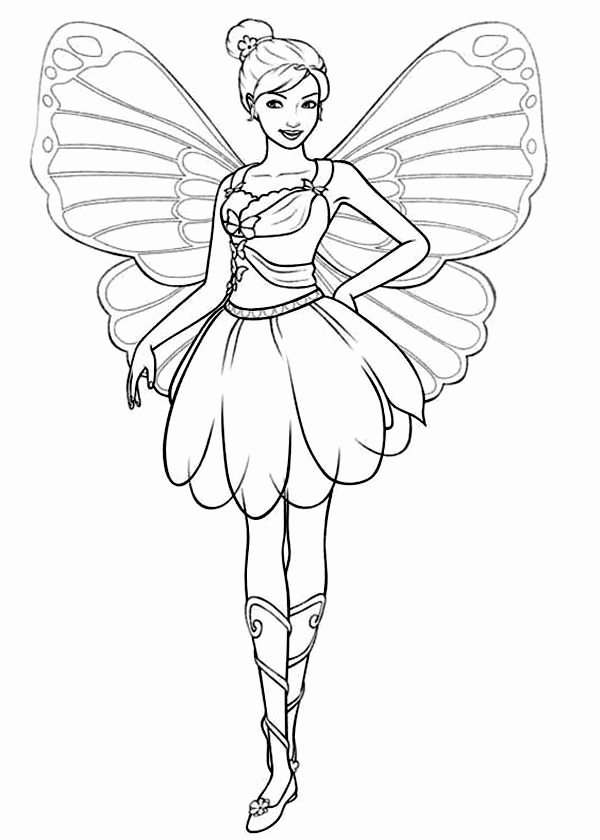 600x840 Startling Barbie Princess Coloring Pages Free Printable Mariposa