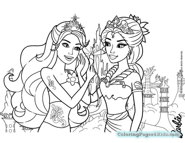 620x480 Barbie Mermaid Coloring Pages Coloring Pages For Kids