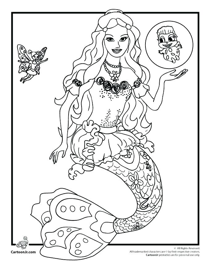 680x880 Barbie Free Coloring Pages