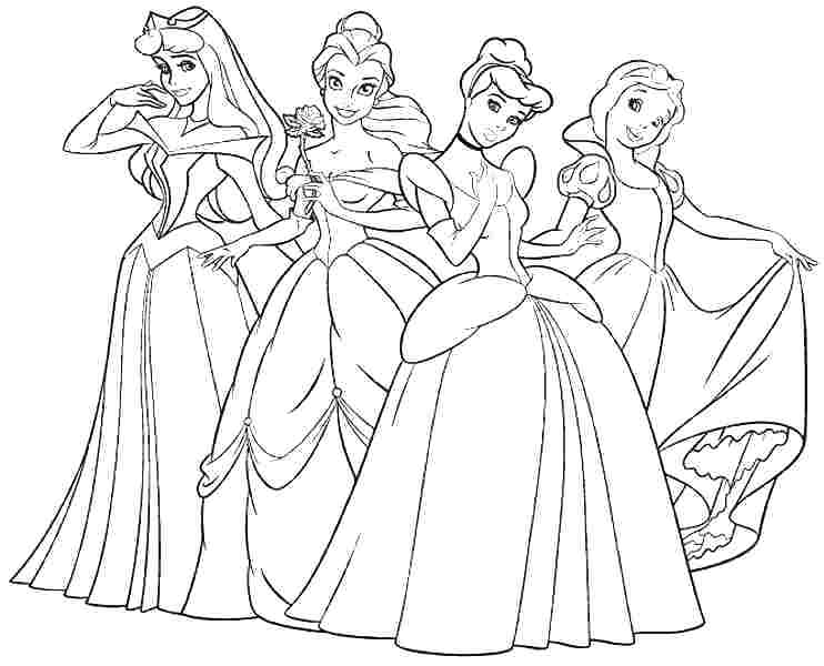 742x600 Realistic Princess Coloring Pages Vanda
