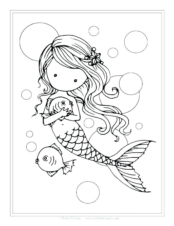 687x889 Free Mermaid Coloring Pages Frank Mermaid Coloring Pages Download