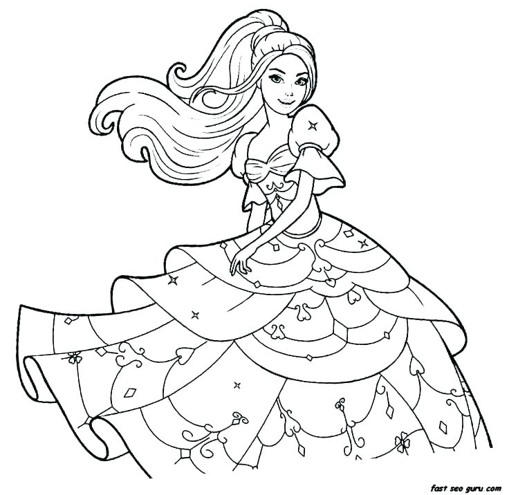 736x716 Barbie Coloring Pages Printables Barbie Coloring Pages To Print