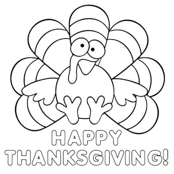 580x581 Happy Thanksgiving Coloring Page