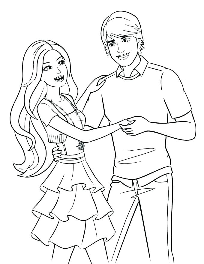 680x880 Barbie Wedding Coloring Pages Barbie And Ken Coloring Pages Barbie