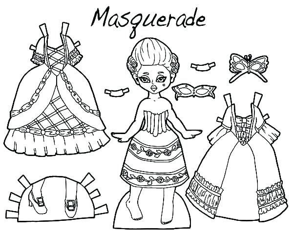 600x480 Dresses Coloring Pages Dress Mice Coloring Page Barbie Dress Up