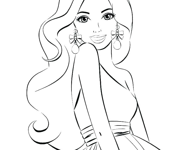 Barbie Wedding Coloring Pages at GetDrawings | Free download