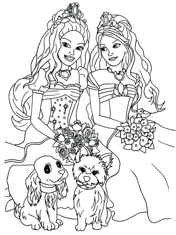 600x800 Barbie And Ken Coloring Pages Barbie Wedding Coloring Pages