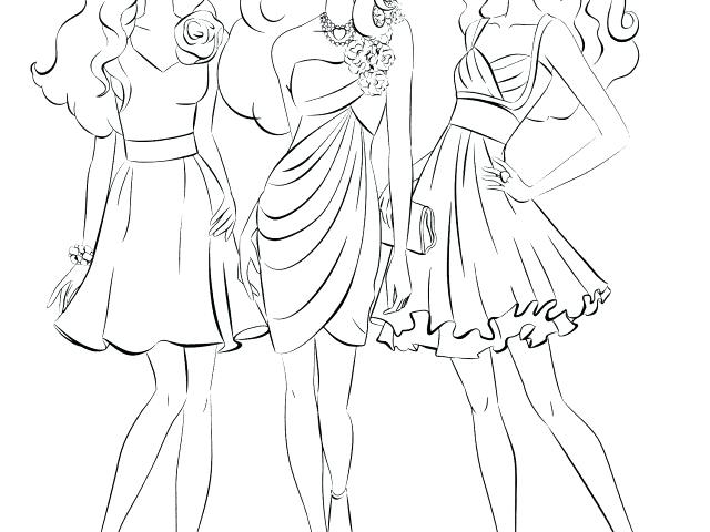 640x480 Barbie Wedding Coloring Coloring Pages For Kids Free Barbie