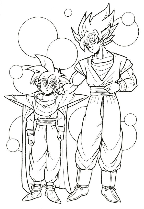 589x855 Dragon Ball Z Coloring Pages Bardock Img