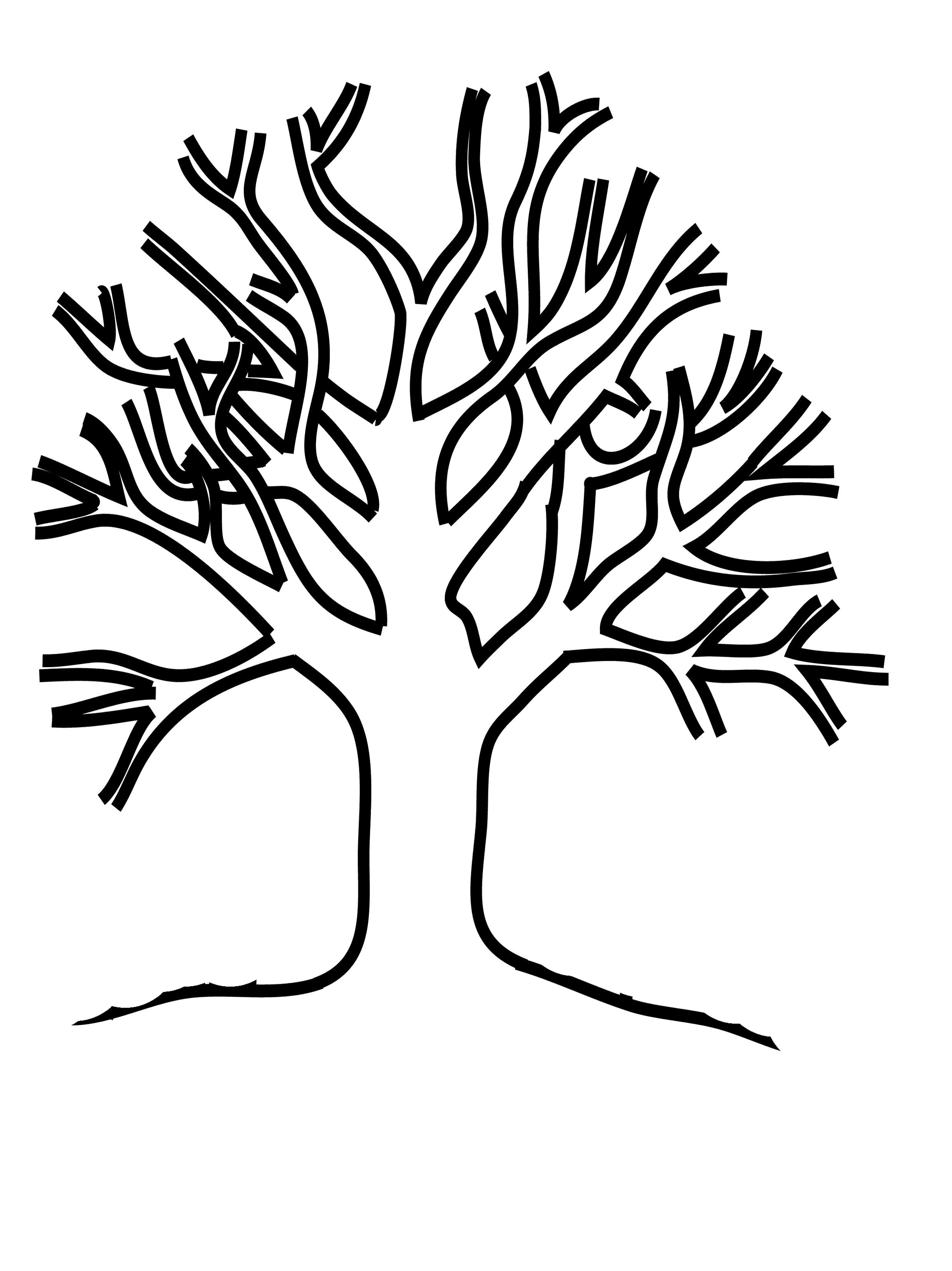 2480x3311 Coloring Pages Of Trees With Leaves Unique Bare Tree Coloring Page