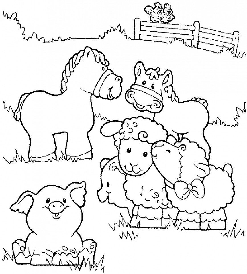 867x960 Coloring Pictures Of Barn Animals Copy Animal At Farm Pages