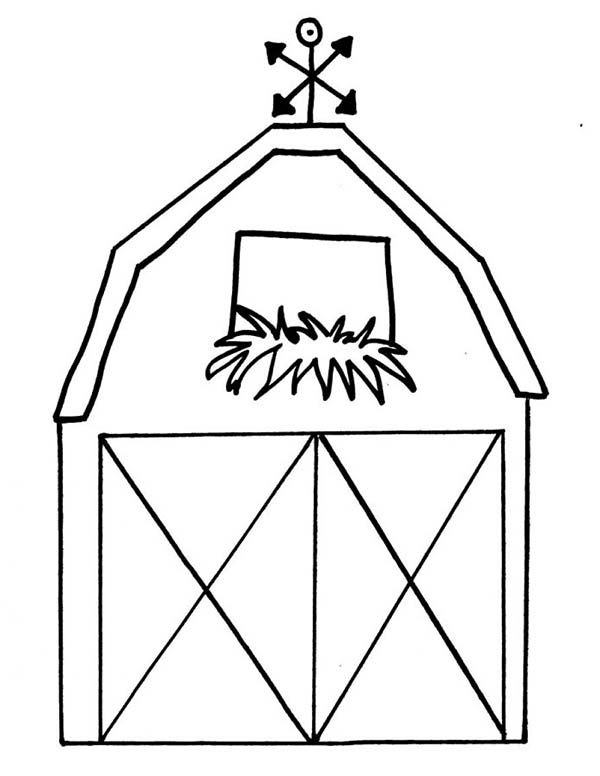 600x776 How To Draw A Barn Coloring Page Color Luna