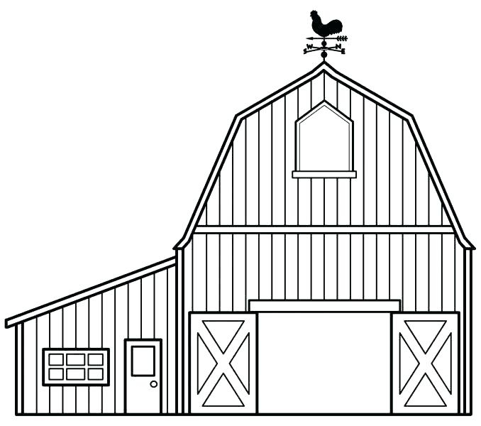 678x600 Barn Coloring Pages Free Printable Coloring Page