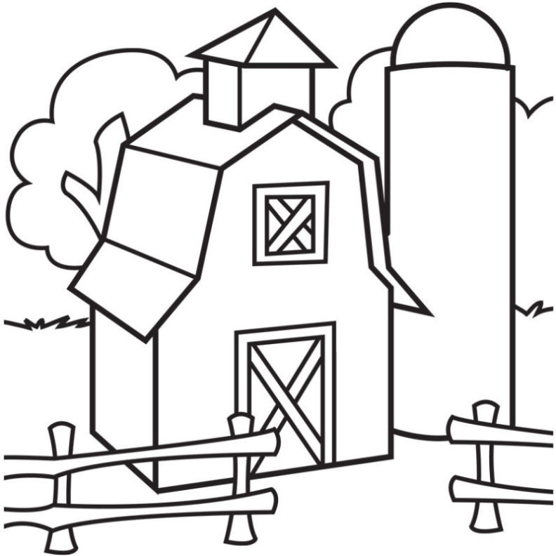 792x792 Barn Coloring Pages Free Awesome Farm Coloring Pages