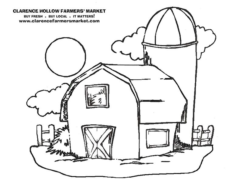 800x618 Barn Coloring Pages