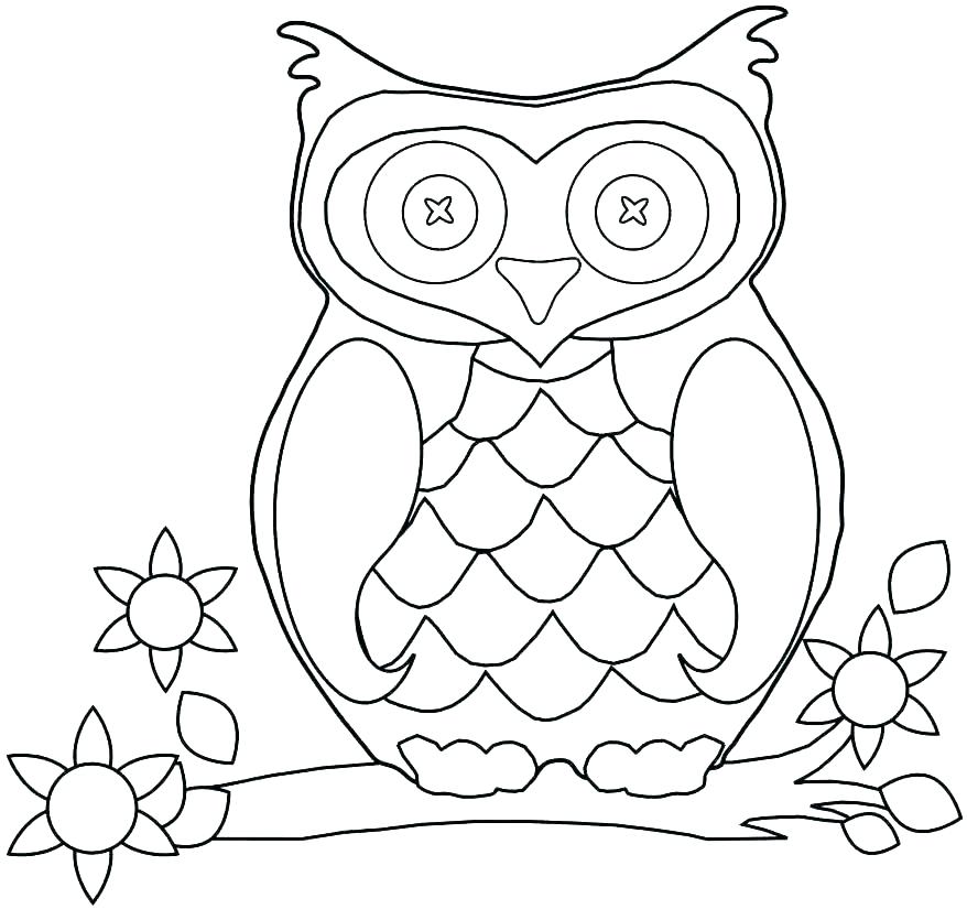 878x825 Coloring Page Of An Owl Barn Owl Coloring Page Coloring Pages Owls