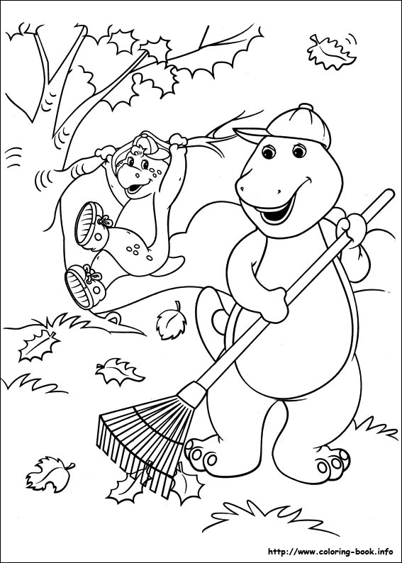 567x794 Barneys Friends Colouring Pages