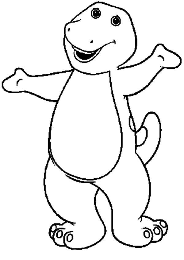 600x847 Happy Barney And Friends Coloring Page Happy Barney And Friends