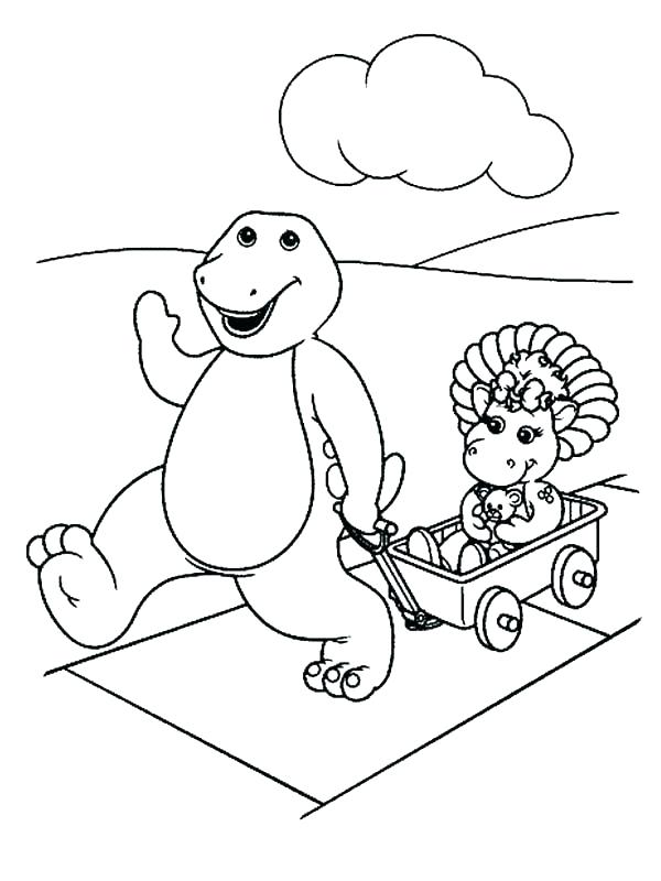 600x800 Barney And Friends Coloring Pages Barney Coloring Page Barney