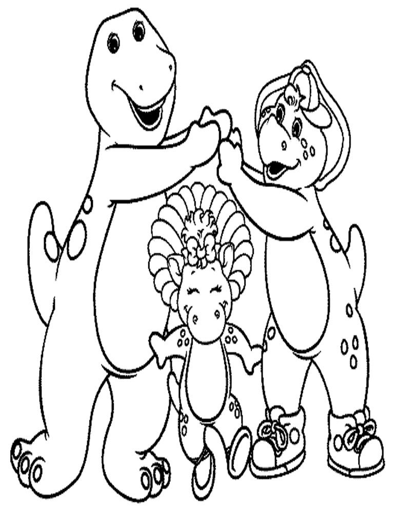 768x1024 Barney And Friends Coloring Free