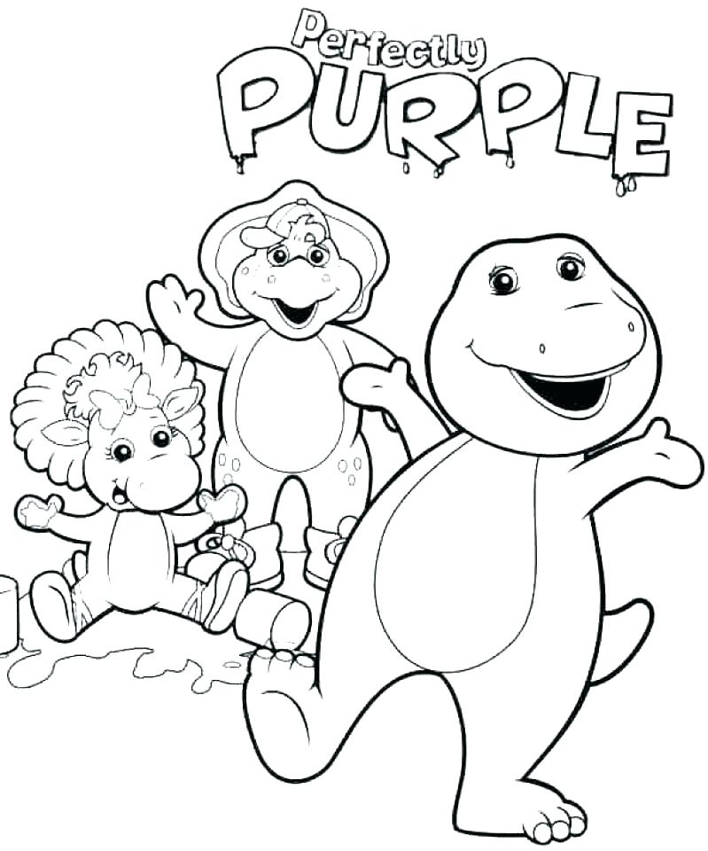 799x960 Barney Printable Coloring Pages Barney And Friends Coloring Pages