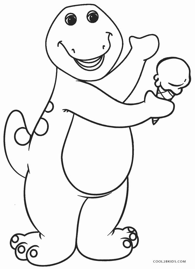 667x920 Free Printable Barney Coloring Pages For Kids