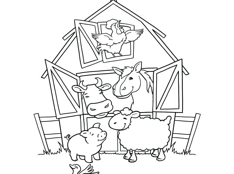 773x576 Barnyard Coloring Pages Lovely Farm Coloring Pages On Year Color