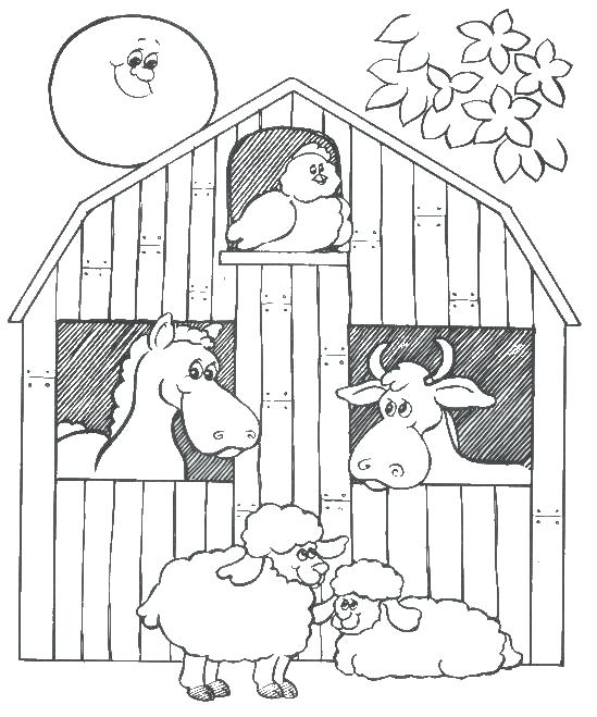 549x659 Barn Coloring Pages Barn Animals Colouring Pages Barnyard Dance