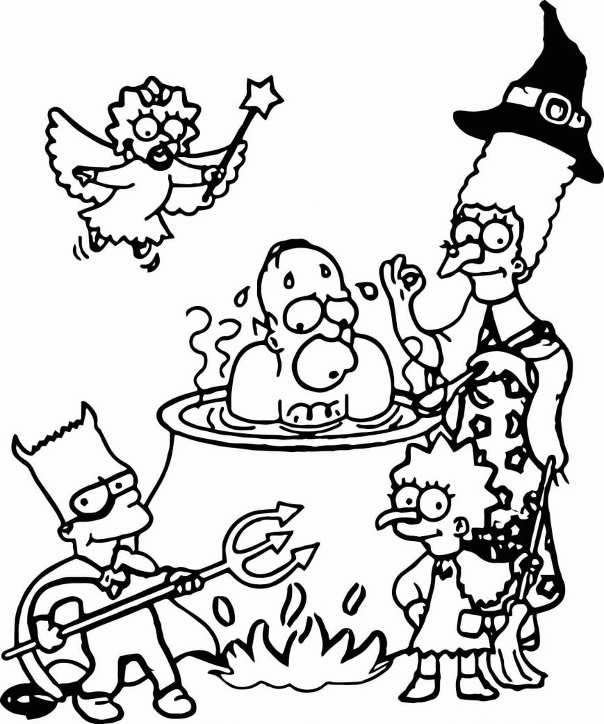 869x1041 Tested Bart Simpson Coloring Pages Simpsons Pictures High Def