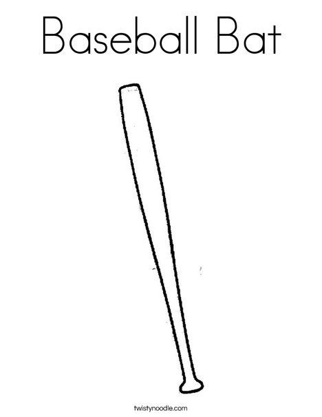 468x605 Baseball Bat Coloring Page