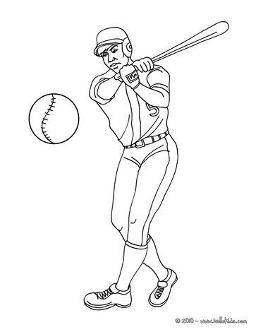 363x470 Baseball Batter Coloring Page More Baseball Coloring Pages