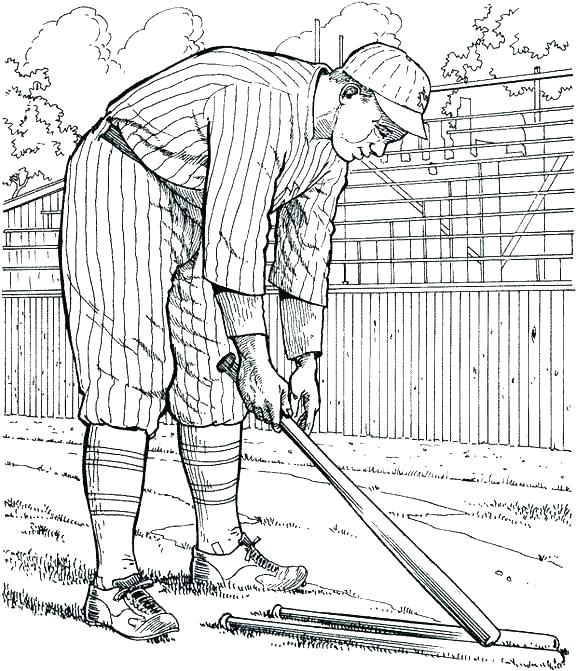 576x671 Softball Coloring Page Wallbox Club