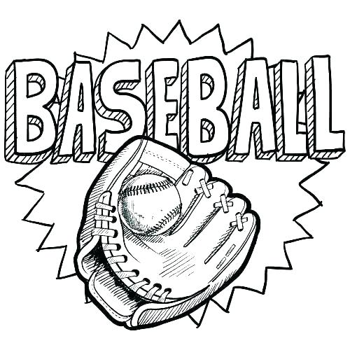 500x500 Baseball Pictures To Color Baseball Coloring Sheets Baseball