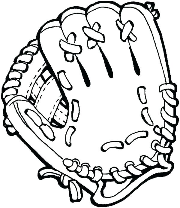 600x692 Baseball Coloring Page Coloring Pages Baseball Boxing Gloves