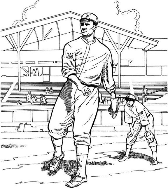 576x645 Baseball Field Coloring Pages Printable Color Bros