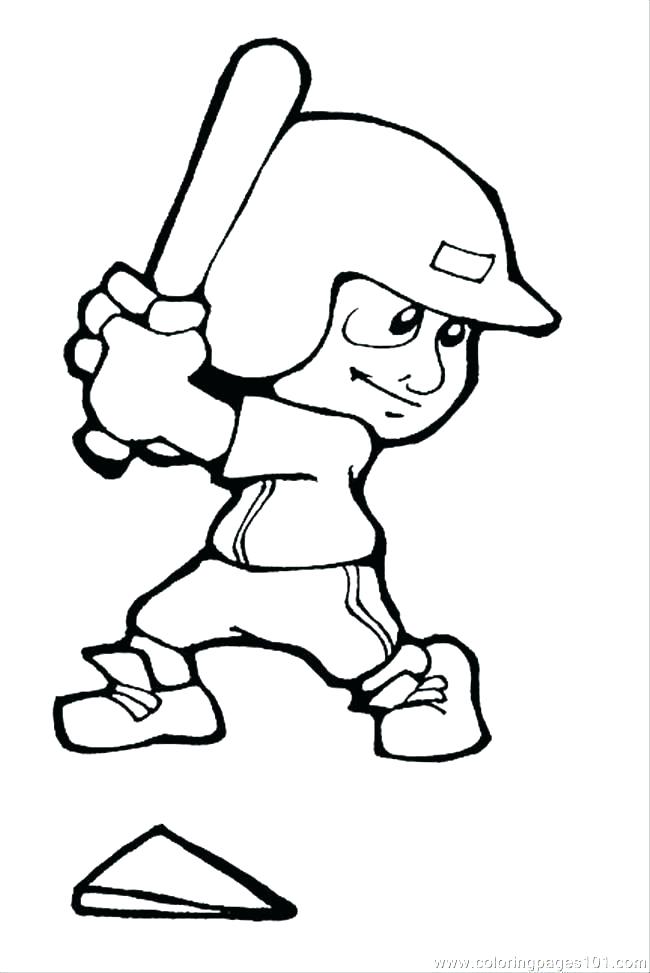 650x973 Baseball Coloring Pages Printable Printable Baseball Coloring