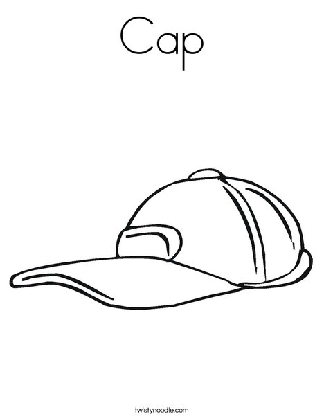 468x605 Cap Coloring Page
