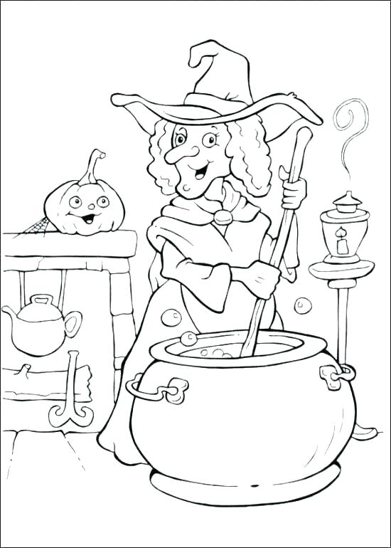 550x770 Witch Hat Coloring Page