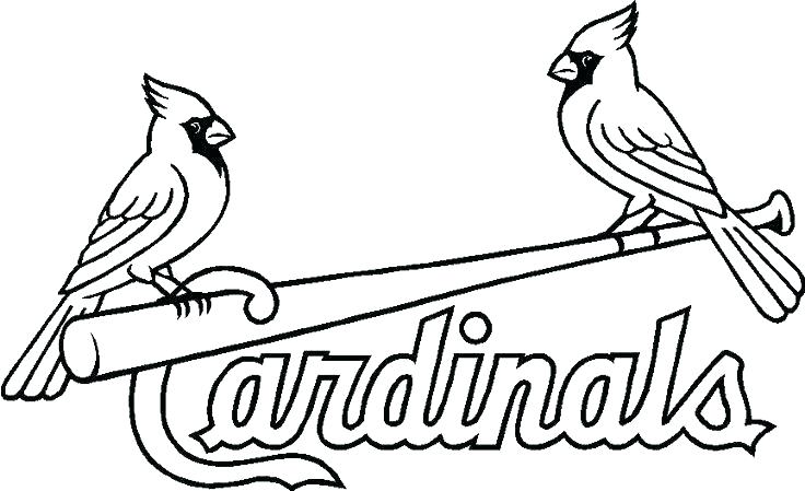 736x449 Mlb Baseball Helmet Coloring Pages St Cardinals Free Cardinal Page