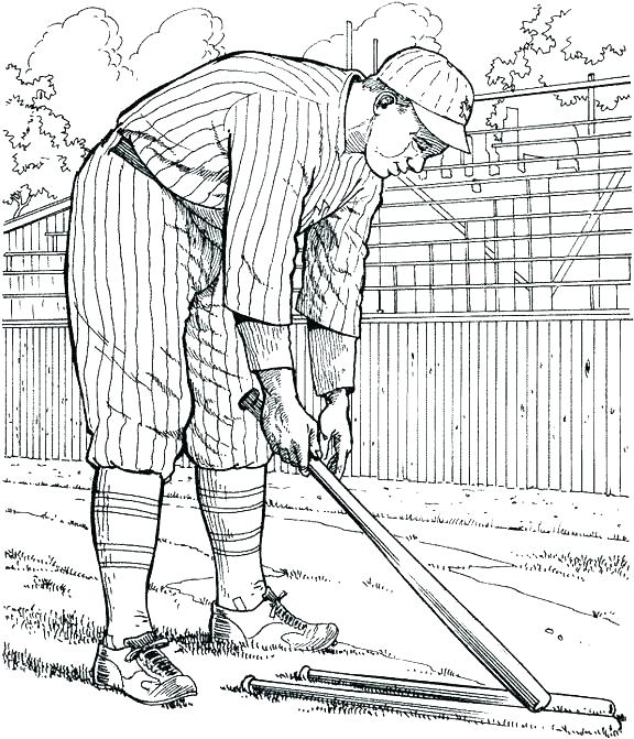 576x671 Baseball Coloring Pages Fire Baseball Coloring Page Mlb Baseball