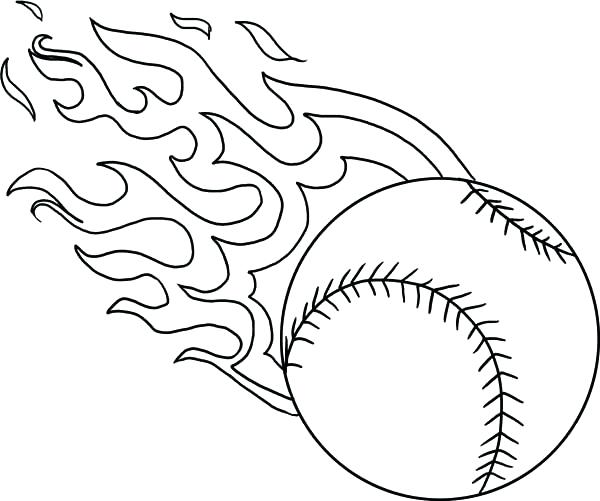 600x501 Mlb Logo Coloring Pages Baseball Coloring Pages Photograph Fire